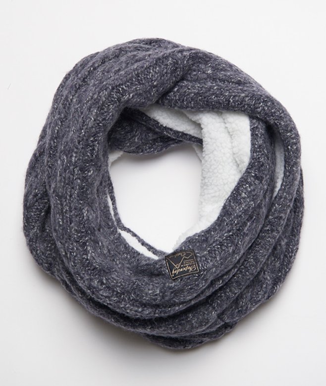 Superdry Tweed Cable Snood