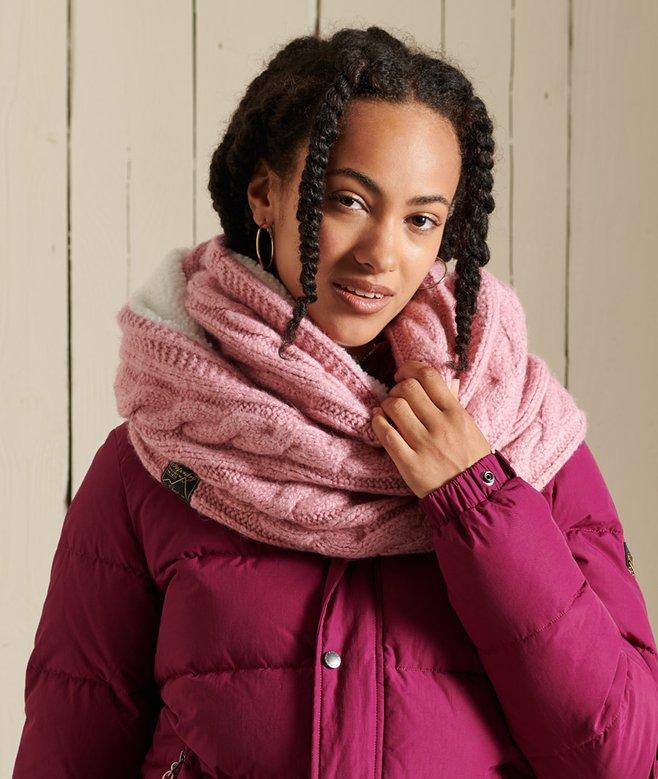 superdry Tweed Cable Snood