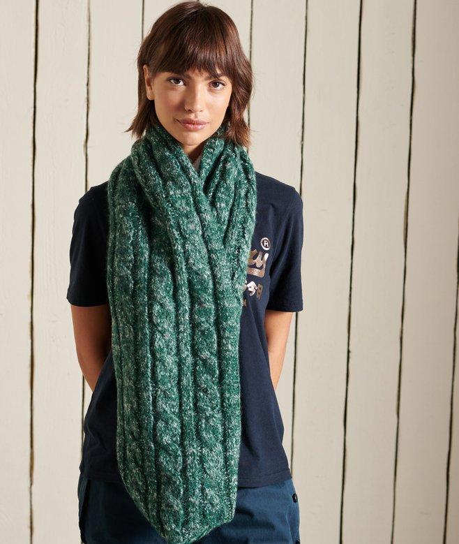 superdry Tweed Cable Snood