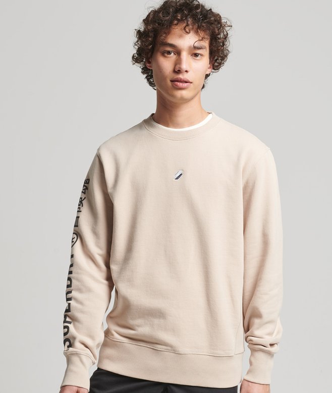 Superdry Unisex Code Linear Loose Crew Sweatshirt