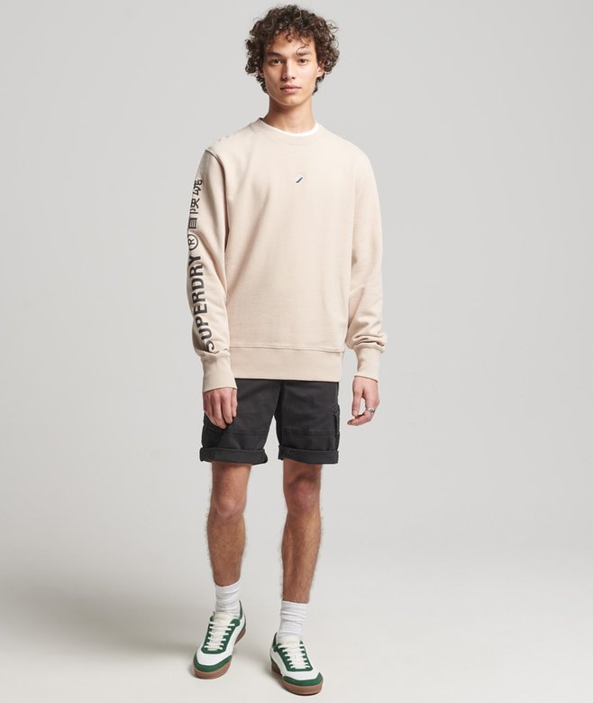 Superdry Unisex Code Linear Loose Crew Sweatshirt