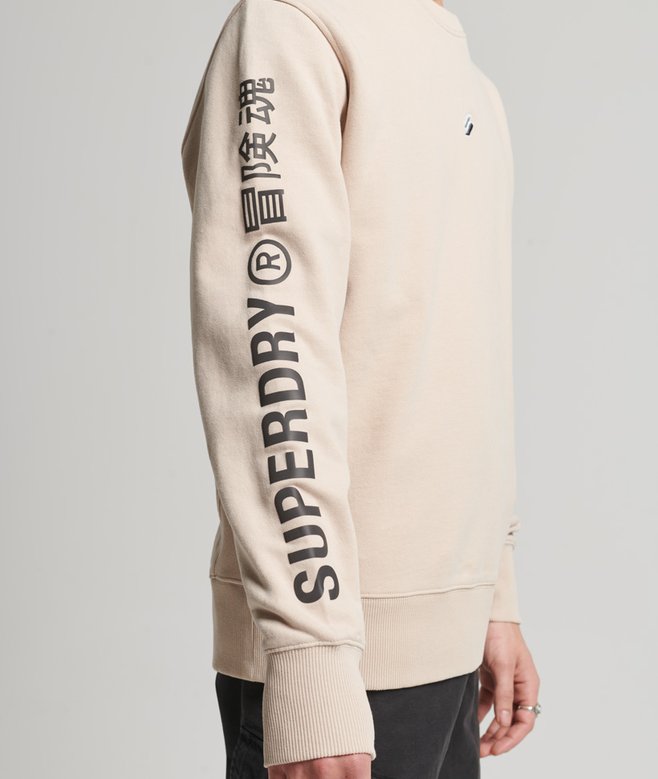 Superdry Unisex Code Linear Loose Crew Sweatshirt