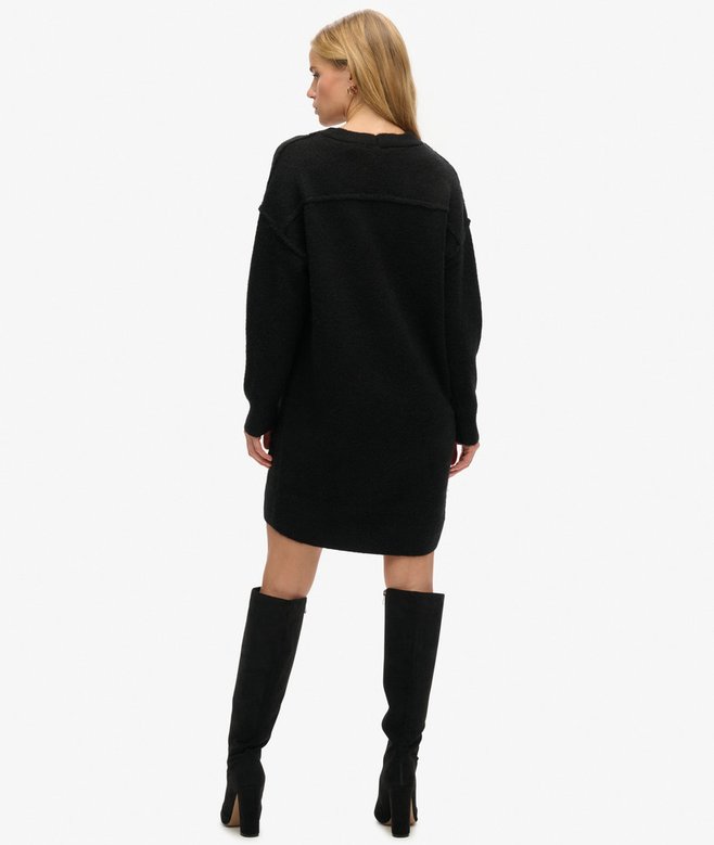 Superdry V Neck Knit Jumper Dress