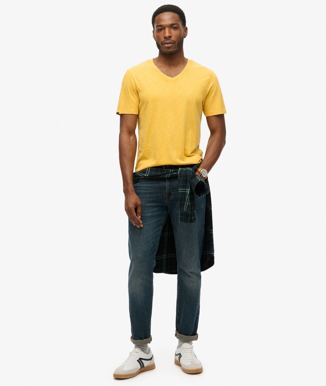 Superdry V-Neck Slub Short Sleeve T-Shirt