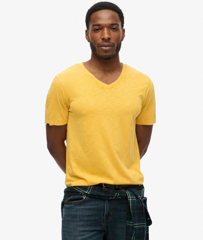 superdry V-Neck Slub Short Sleeve T-Shirt