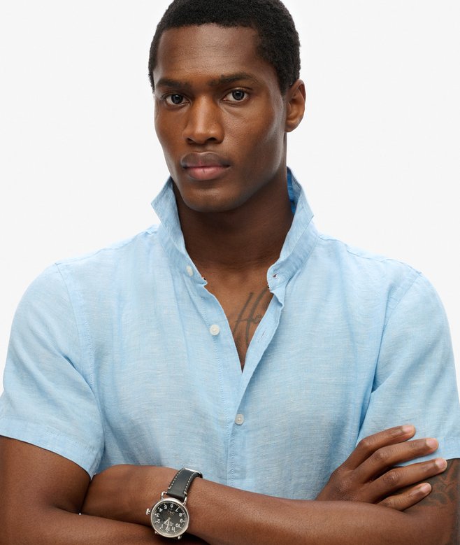 Superdry Vacation Linen Short Sleeve Shirt