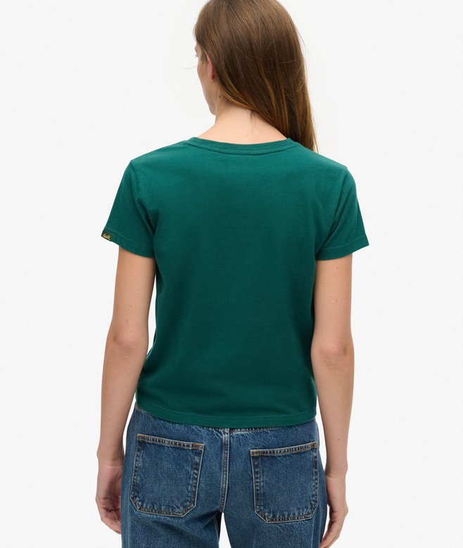 Superdry Varsity Flocked Fitted T-Shirt