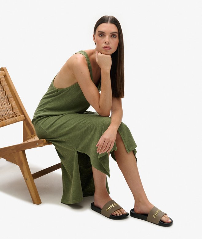 Superdry Vegan Logo Pool Sliders