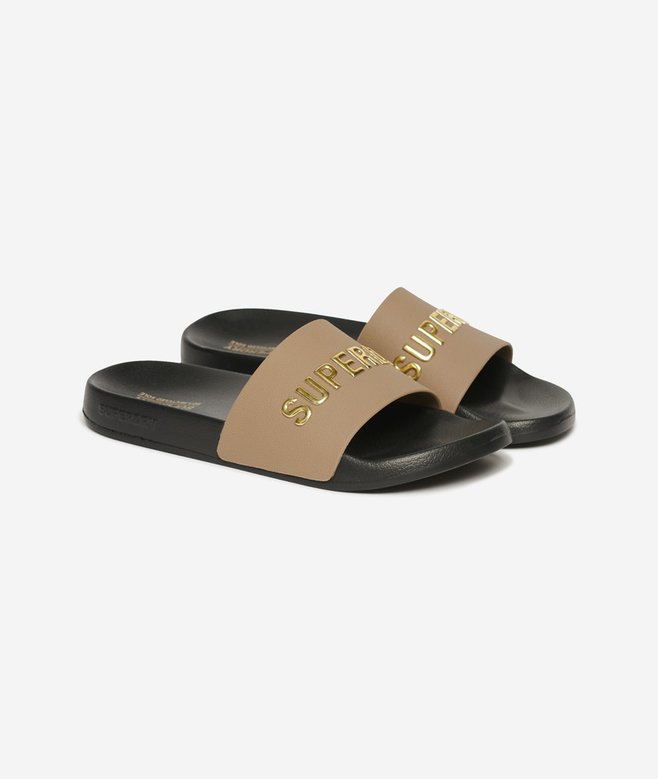 Superdry Vegan Logo Pool Sliders