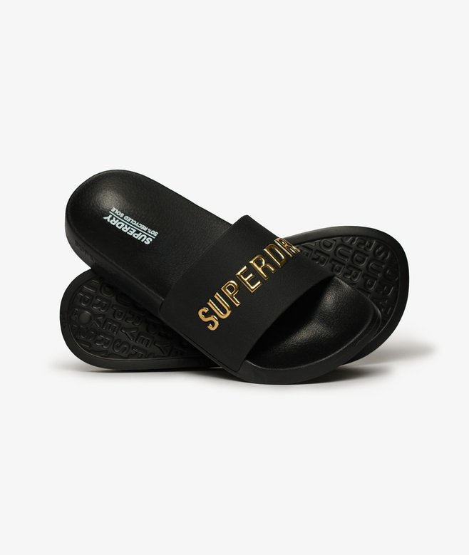 superdry Vegan Logo Pool Sliders