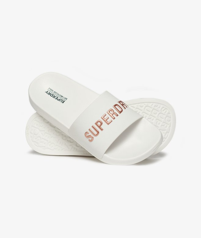 superdry Vegan Logo Pool Sliders