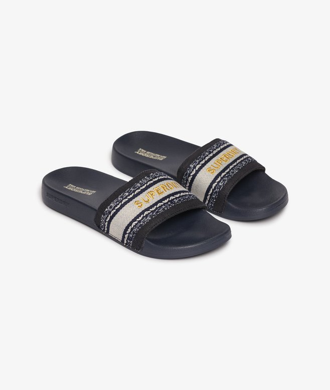 Superdry Vegan Webbing Pool Sliders