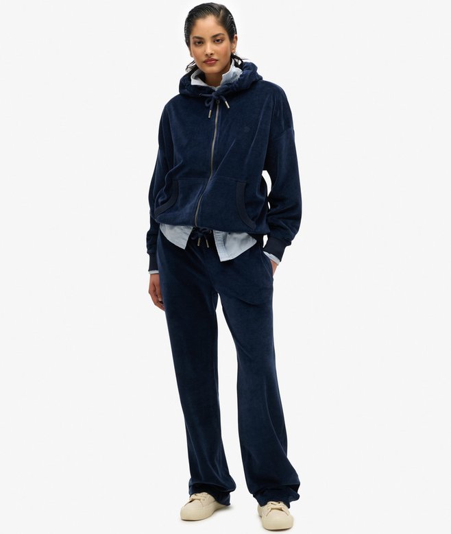Superdry Velour Zip Hoodie