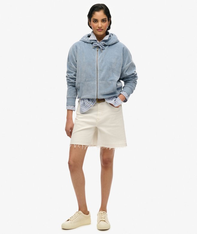 Superdry Velour Zip Hoodie
