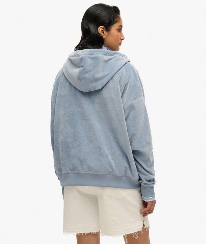 Superdry Velour Zip Hoodie