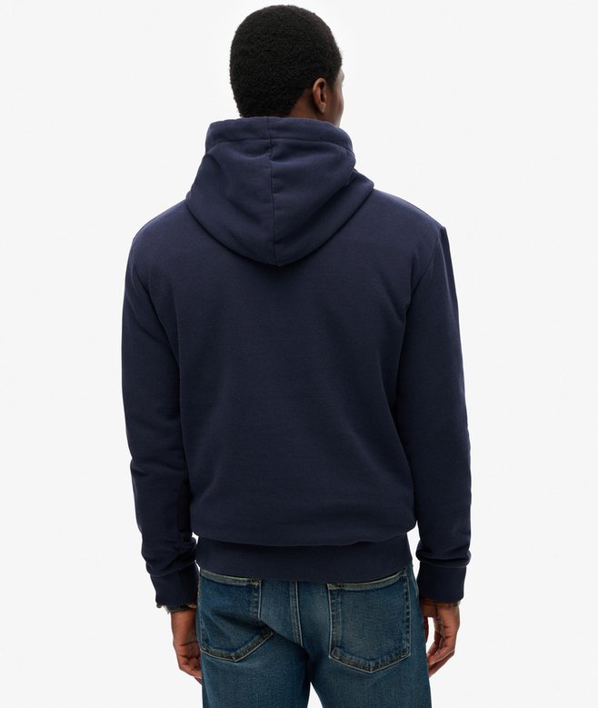 Superdry Venue Logo Striped Relaxed Hoodie