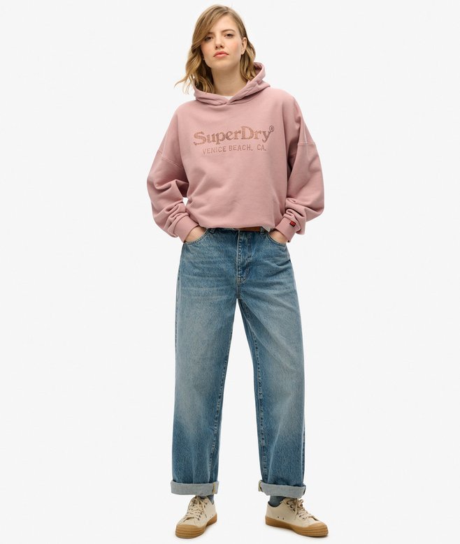 Superdry Venue Metallic Relaxed Hoodie
