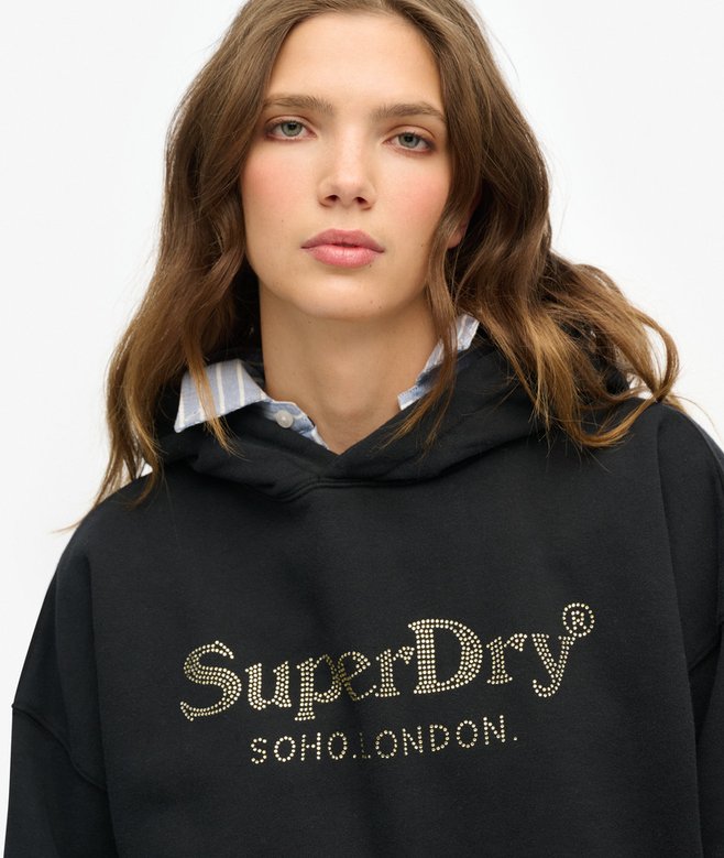 Superdry Venue Metallic Relaxed Hoodie