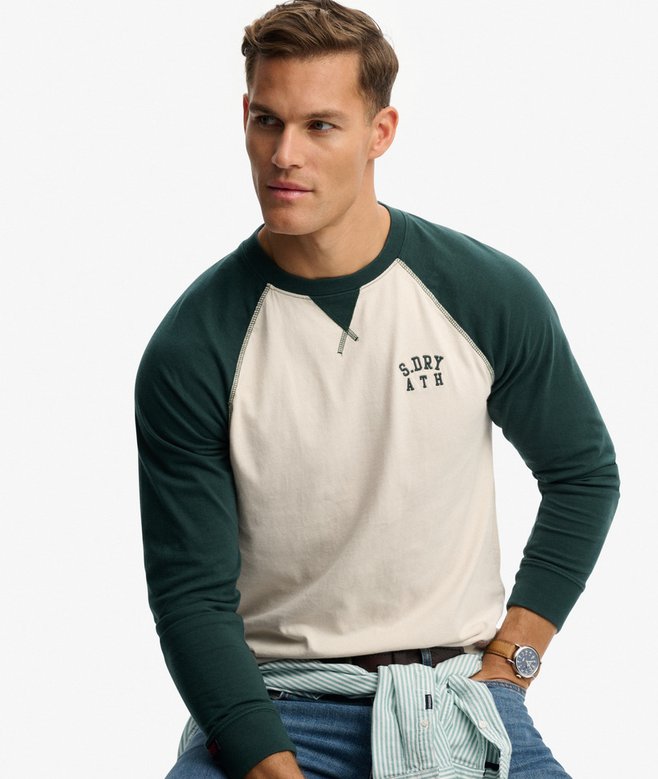 superdry Vintage Athletic Baseball Top