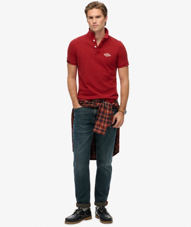 Superdry Vintage Athletic Embroidered Polo Shirt