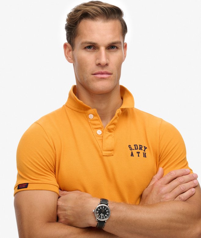 Superdry Vintage Athletic Embroidered Polo Shirt
