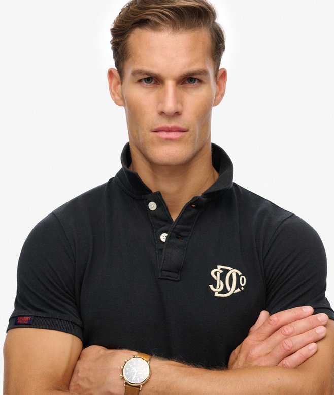 Superdry Vintage Athletic Embroidered Polo Shirt