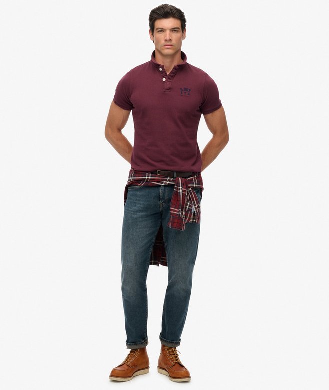 Superdry Vintage Athletic Embroidered Polo Shirt