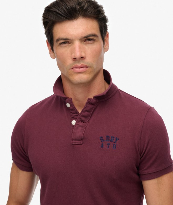 Superdry Vintage Athletic Embroidered Polo Shirt
