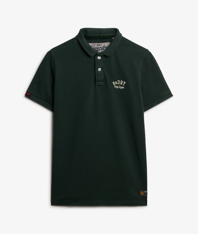 superdry Vintage Athletic Embroidered Polo Shirt