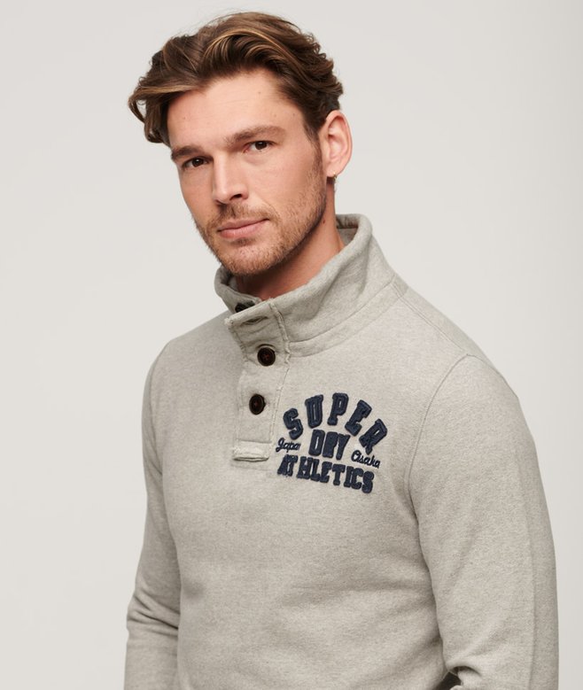 Superdry Vintage Athletic Half Button Jumper