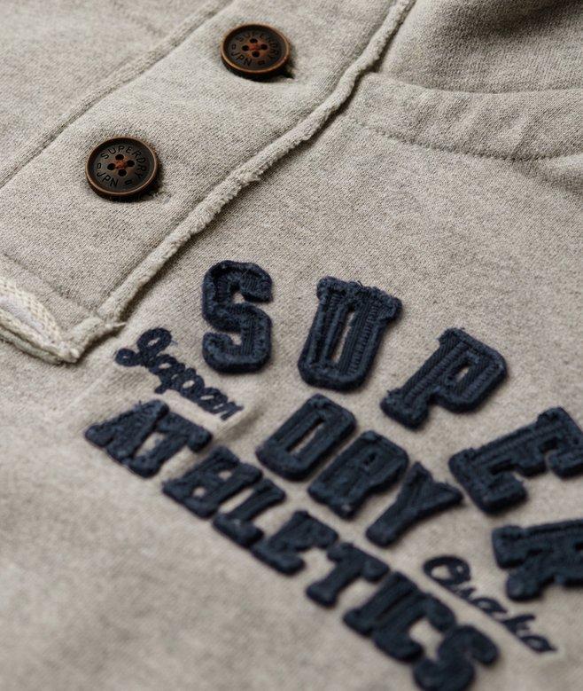 Superdry Vintage Athletic Half Button Jumper