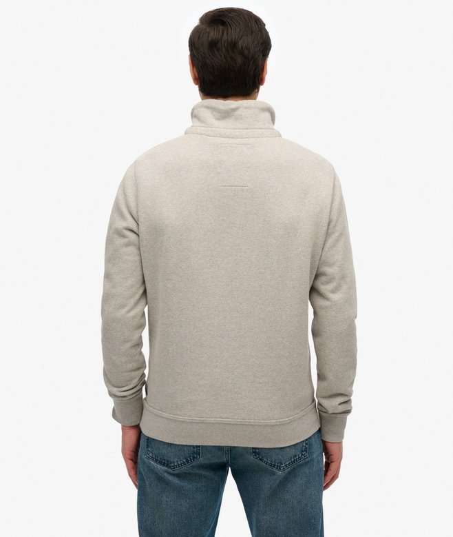 Superdry Vintage Athletic Half Button Sweatshirt