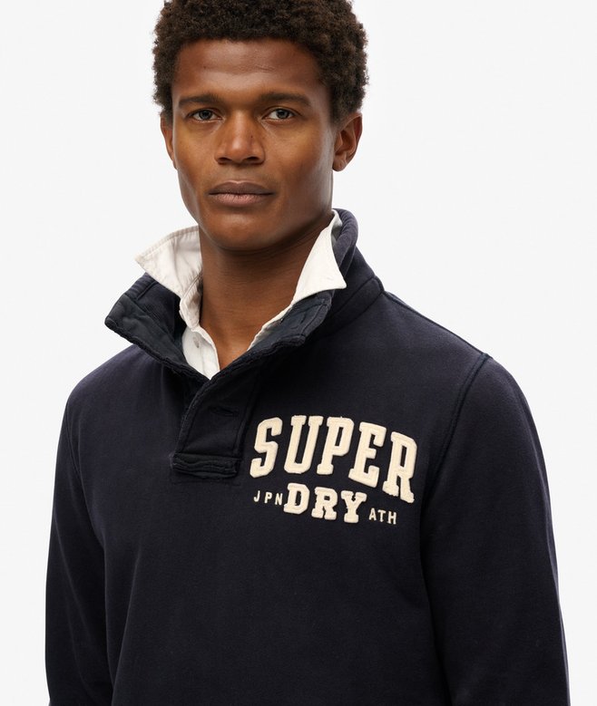 Superdry Vintage Athletic Henley Sweatshirt