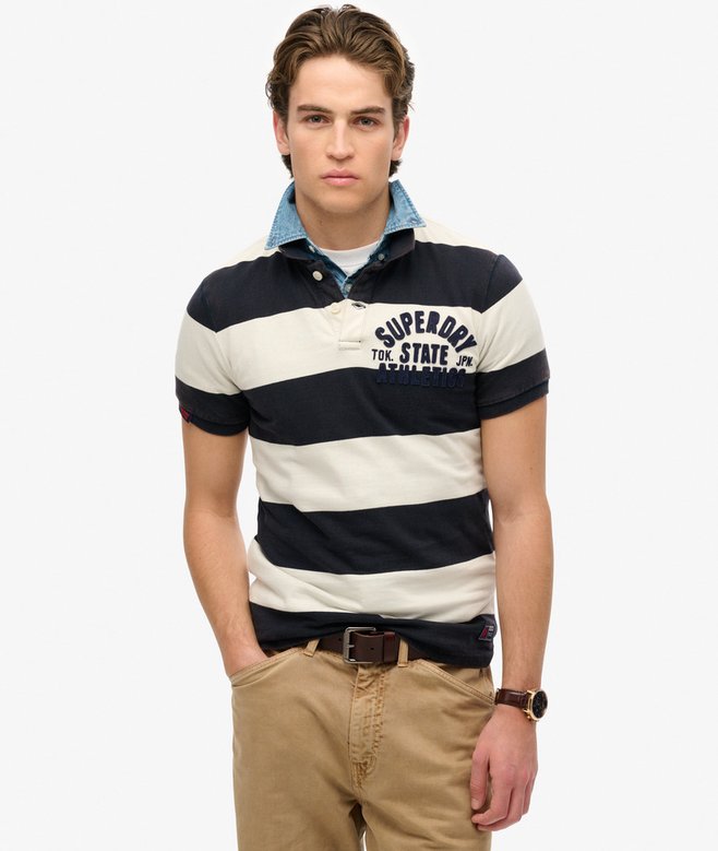 superdry Vintage Athletic Jersey Polo Shirt