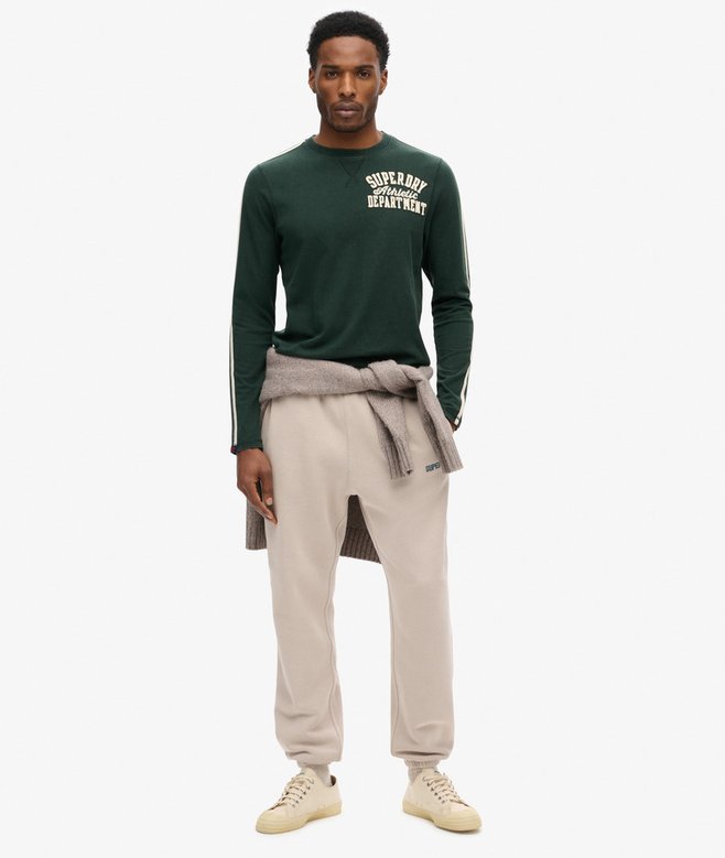 Superdry Vintage Athletic Long Sleeve Striped Top