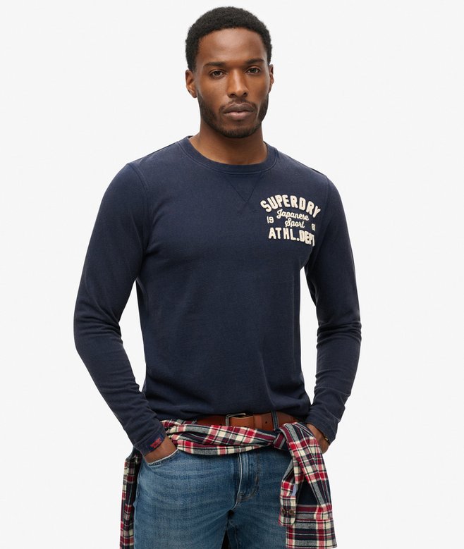superdry Vintage Athletic Long Sleeve Top