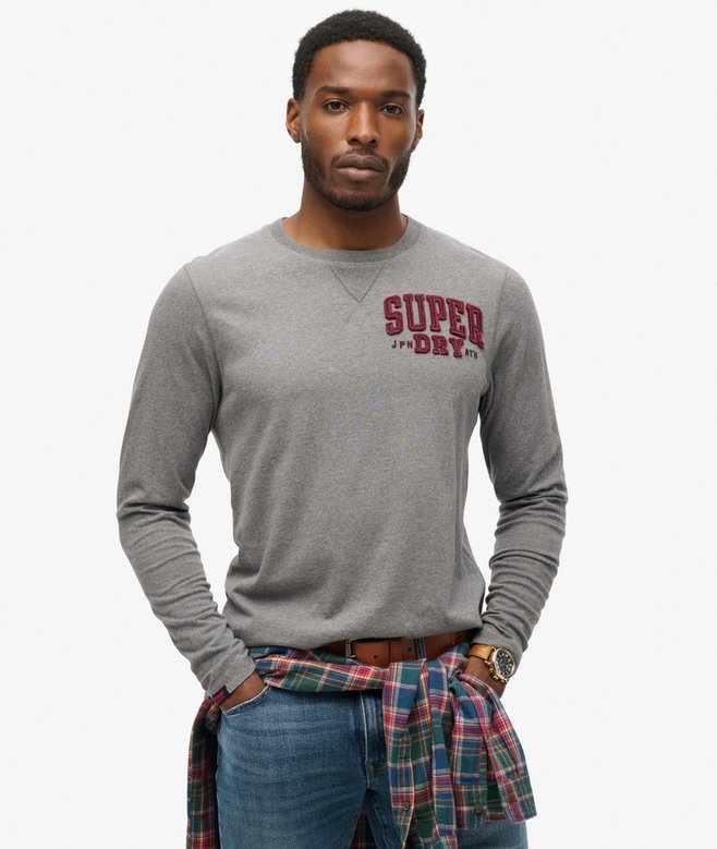 superdry Vintage Athletic Long Sleeve Top