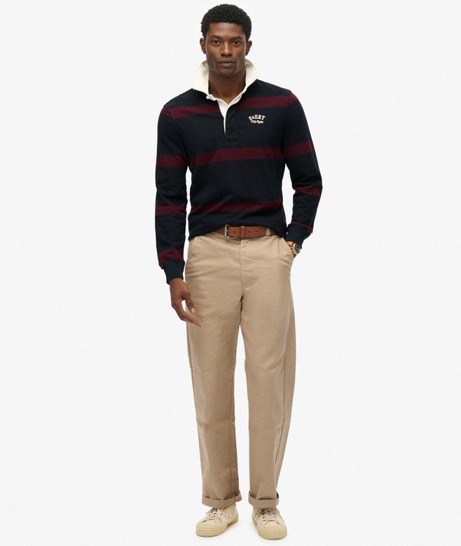 Superdry Vintage Athletic Stripe Rugby Top