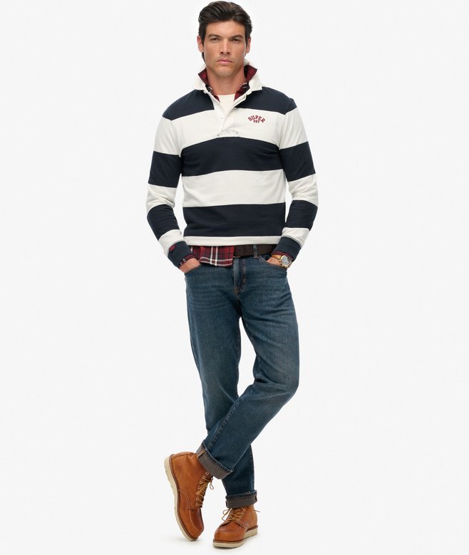 Superdry Vintage Athletic Stripe Rugby Top