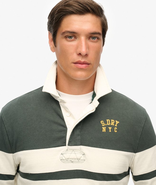 Superdry Vintage Athletic Stripe Rugby Top