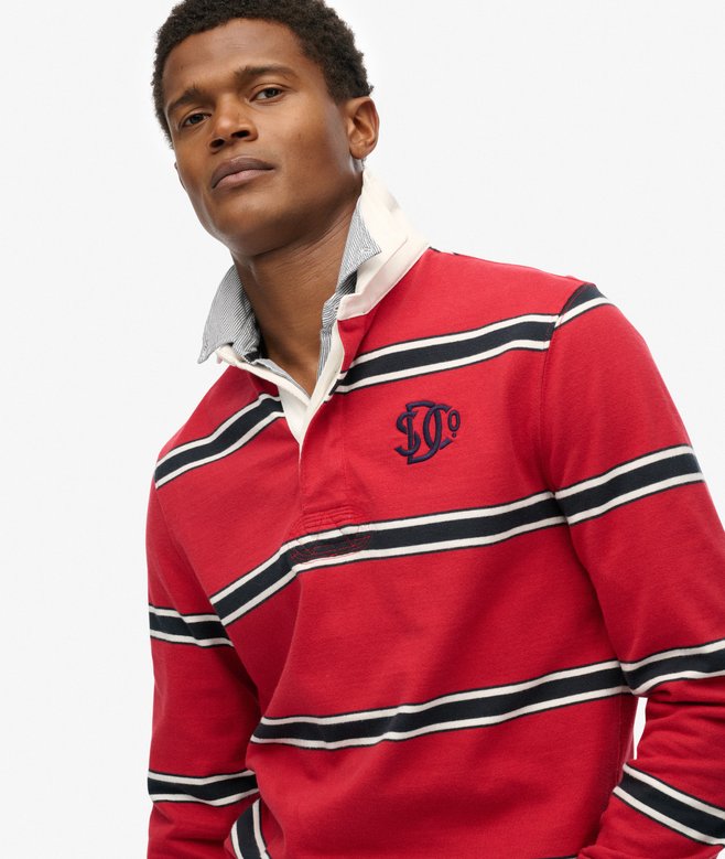 Superdry Vintage Athletic Stripe Rugby Top