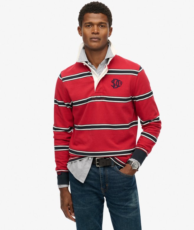 Superdry Vintage Athletic Stripe Rugby Top