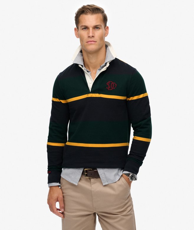 Superdry Vintage Athletic Stripe Rugby Top