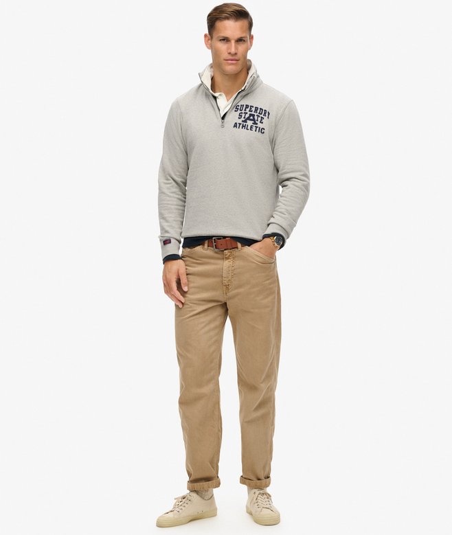 Superdry Vintage Athletic Zip Half-Zip Jumper