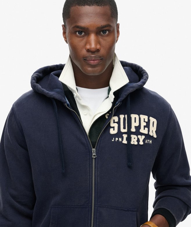Superdry Vintage Athletic Zip Hoodie
