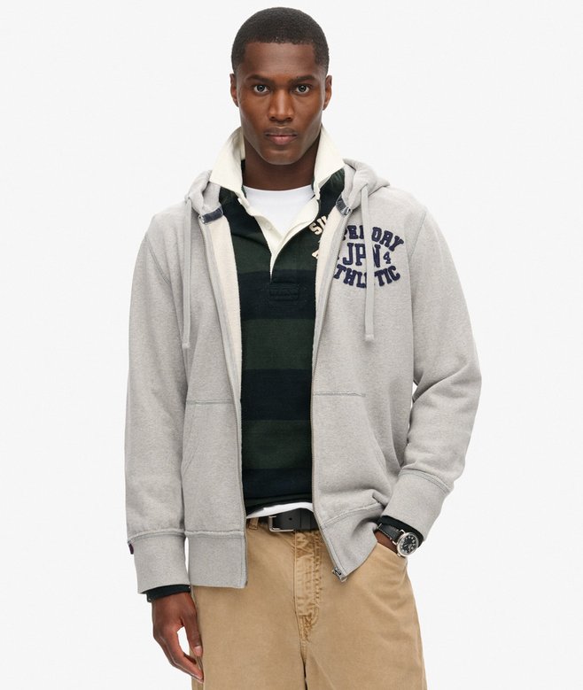 superdry Vintage Athletic Zip Hoodie