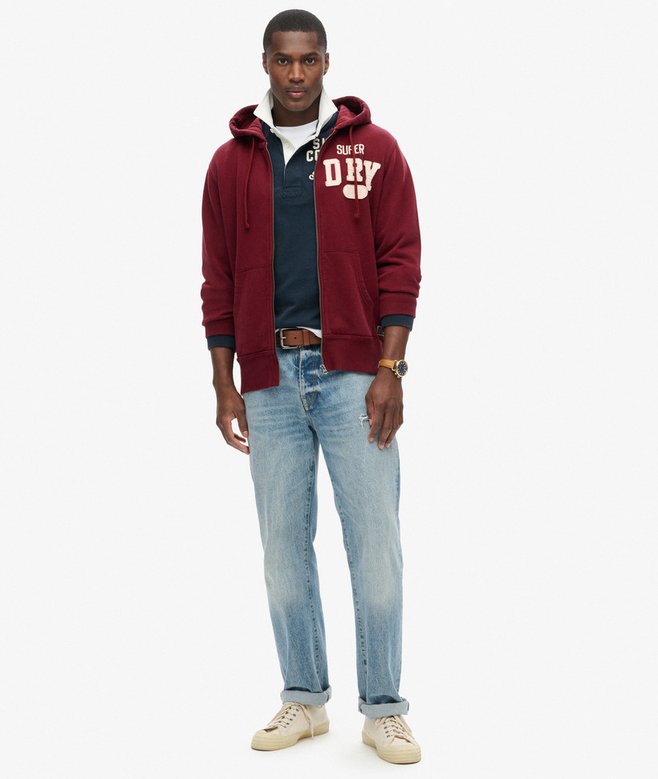 Superdry Vintage Athletic Zip Hoodie