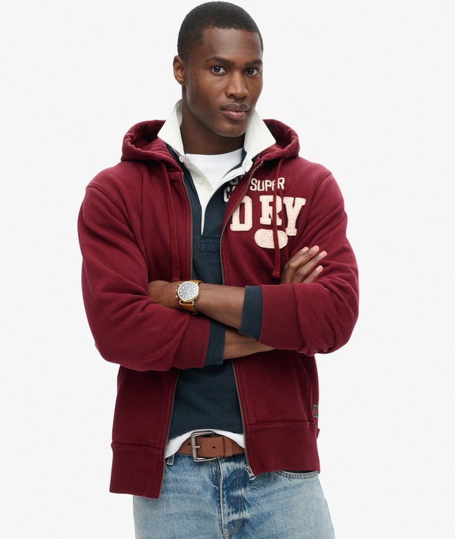 Superdry Vintage Athletic Zip Hoodie