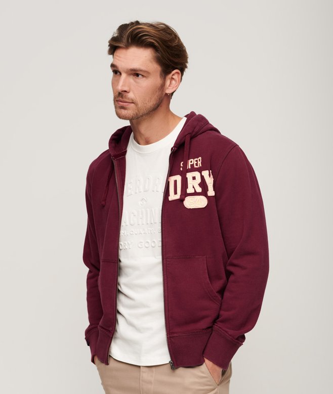 Superdry Vintage Athletic Zip Hoodie