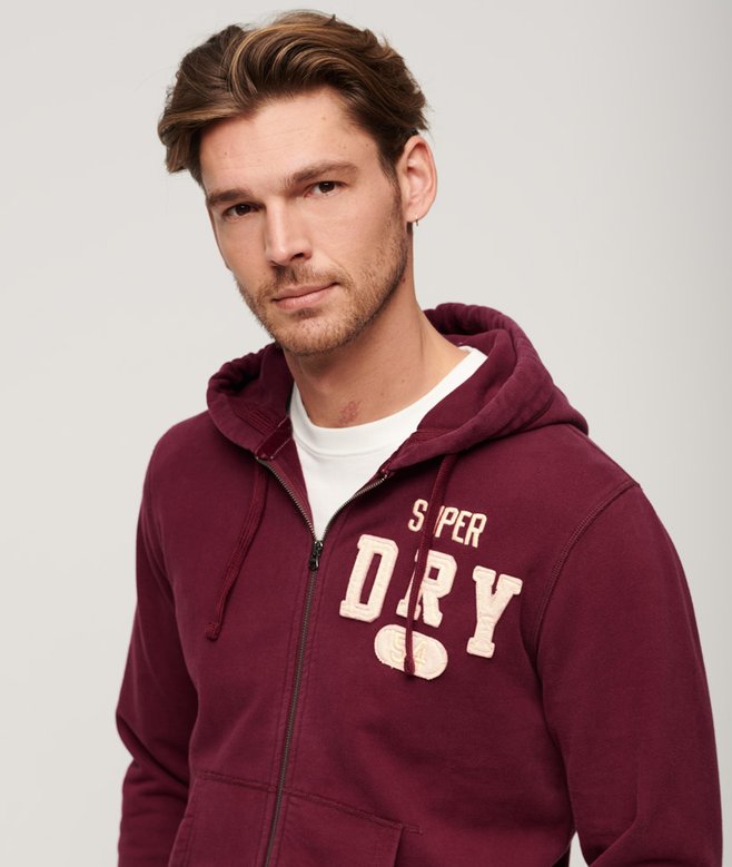 superdry Vintage Athletic Zip Hoodie